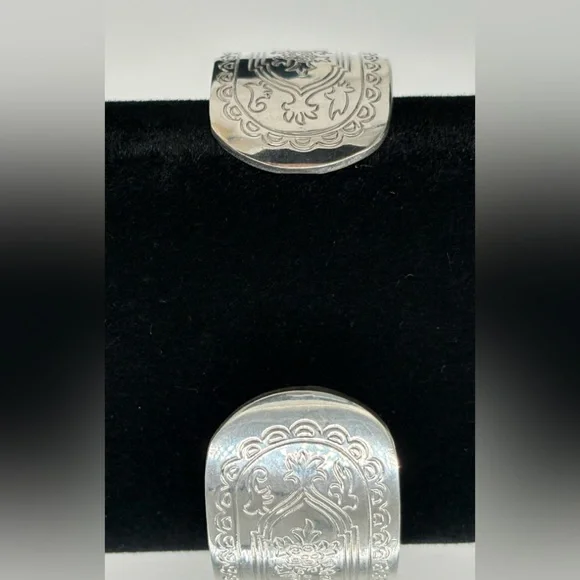 Kirk Stieff Pewter Engraved Design Cuff Bracelet - Picture 5 of 8